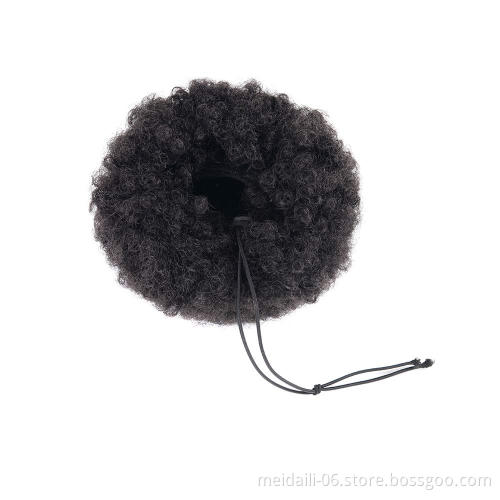 2019 new product hot selling elastic synthetic afro kinky curly hair ponytail